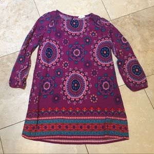 Cute girls purple dress